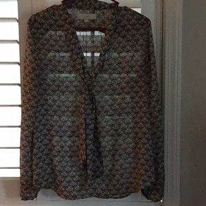Women’s front tie LOFT blouse, NWOT, Medium